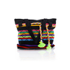 Bolso Artesanal Negro Con Colores Telar De Cintura BOLSAS & CARTERAS