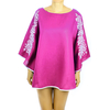 Pink Linen Top With Handmade Embroidery Mexican Art TOPS