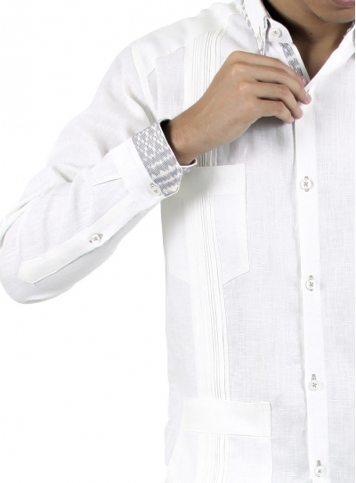 Guayabera Diplomática Clásica con Rebozo GUAYABERAS 