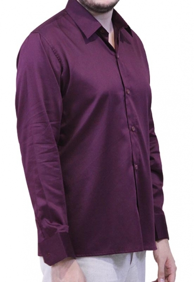 Burgundy Egyptian Cotton Formal Shirt SHIRTS