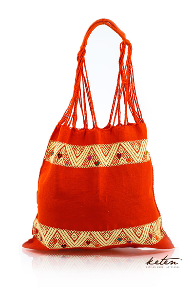 Mexican Tote / Boho Handwoven Cotton Bag BAGS & POUCHES