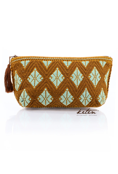 Brown Hand Pouch Boho Waist Loom BAGS & POUCHES