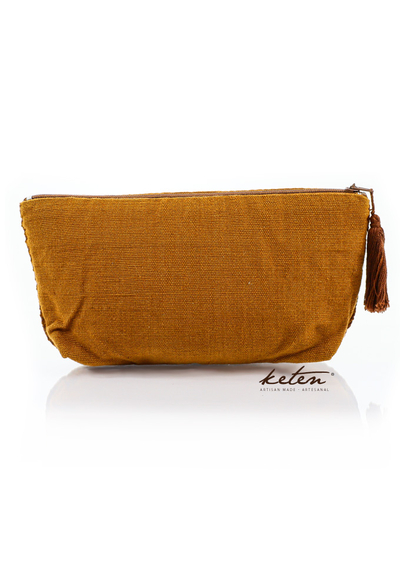 Brown Hand Pouch Boho Waist Loom BAGS & POUCHES