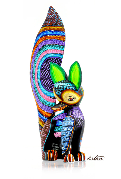 Amazing Carved Wood Hand Painted Squirrel Alebrije ALEBRIJES - CARVED PIECES