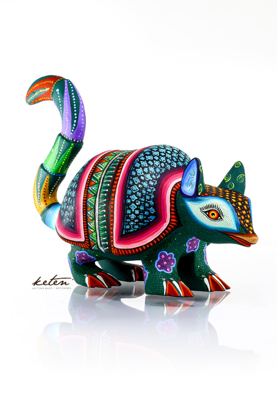 Alebrije Colorido Armadillo Alebrije De Madera Copal ALEBRIJES