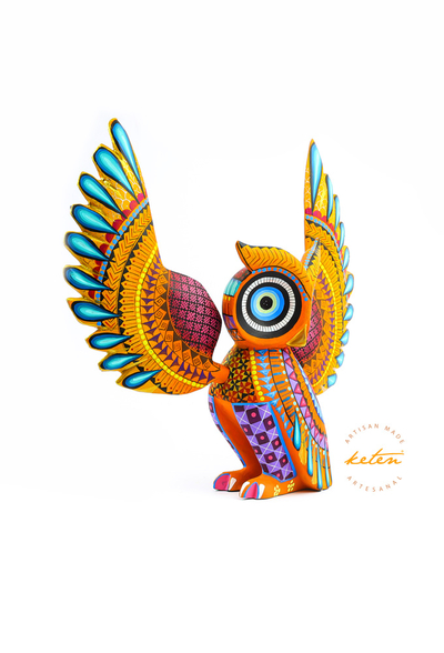 Alebrije de Búho Mexicano Hecho a Mano Calidad Premium ALEBRIJES