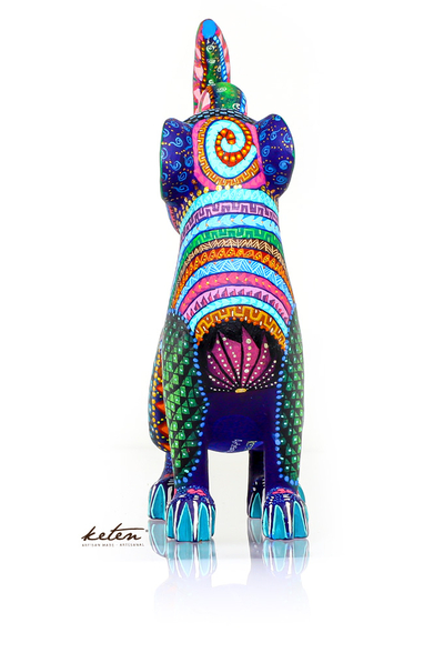 Baby Jaguar Alebrije Hand Carved Wood Hand Painted ALEBRIJES - CARVED PIECES