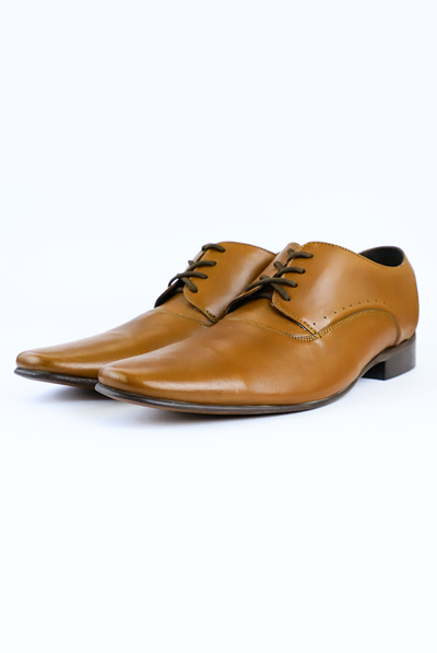 100% Leather Handmade Shoes, Tan SHOES FOR MEN