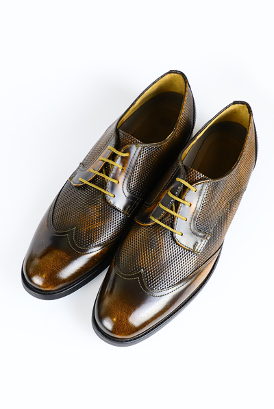 Brown Color Leather Shoes For Men Keten Exclusive MEN