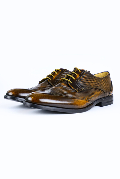 Brown Color Leather Shoes For Men Keten Exclusive MEN