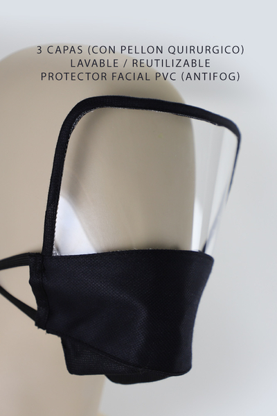 3 Layers Face Mask with Shield ACCESORIES