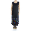 Artisan Made Black Linen Dress with Hand Embroidery DRESSES